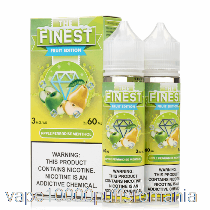 Vape Romania Apple Peradise Mentol - Cea Mai Buna Editie De Fructe - 120ml 0mg